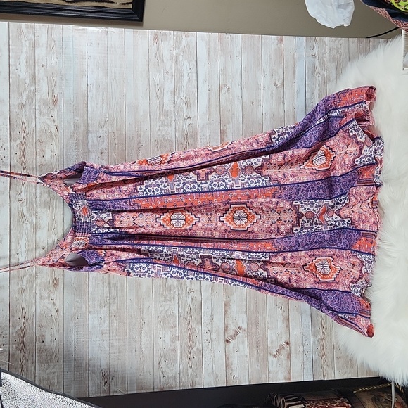 Lucky Brand, Women's dress, navy and coral, Super Cute, Size XS - Picture 8 of 10